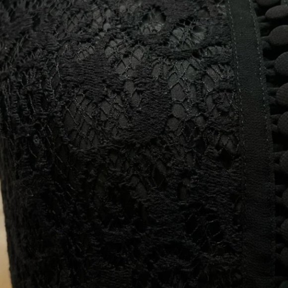 Wednesday Adams-style Black Lace Dress with Collar (NWOT) - Kensie (S) ❧ - Picture 4 of 9